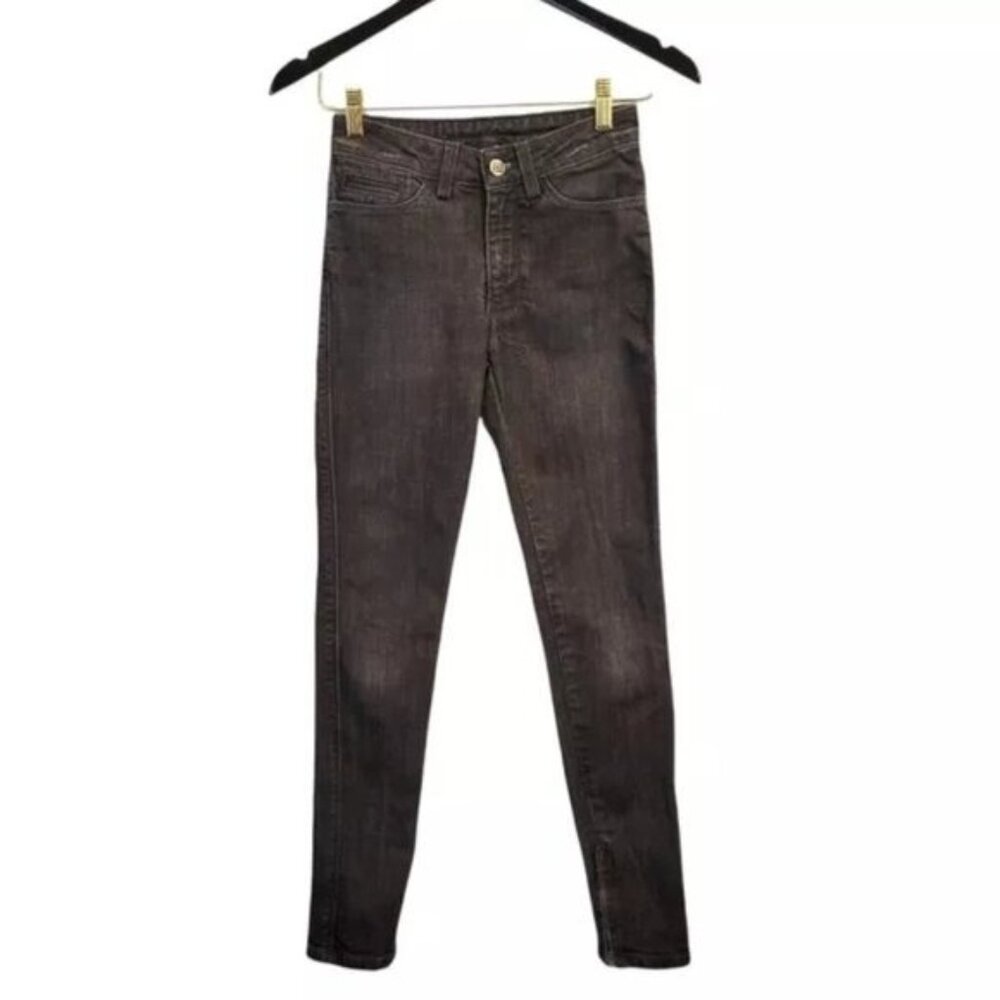 Ksubi | Spray on Pre loved Black Mid Rise Skinny Jeans Ankle Zipper